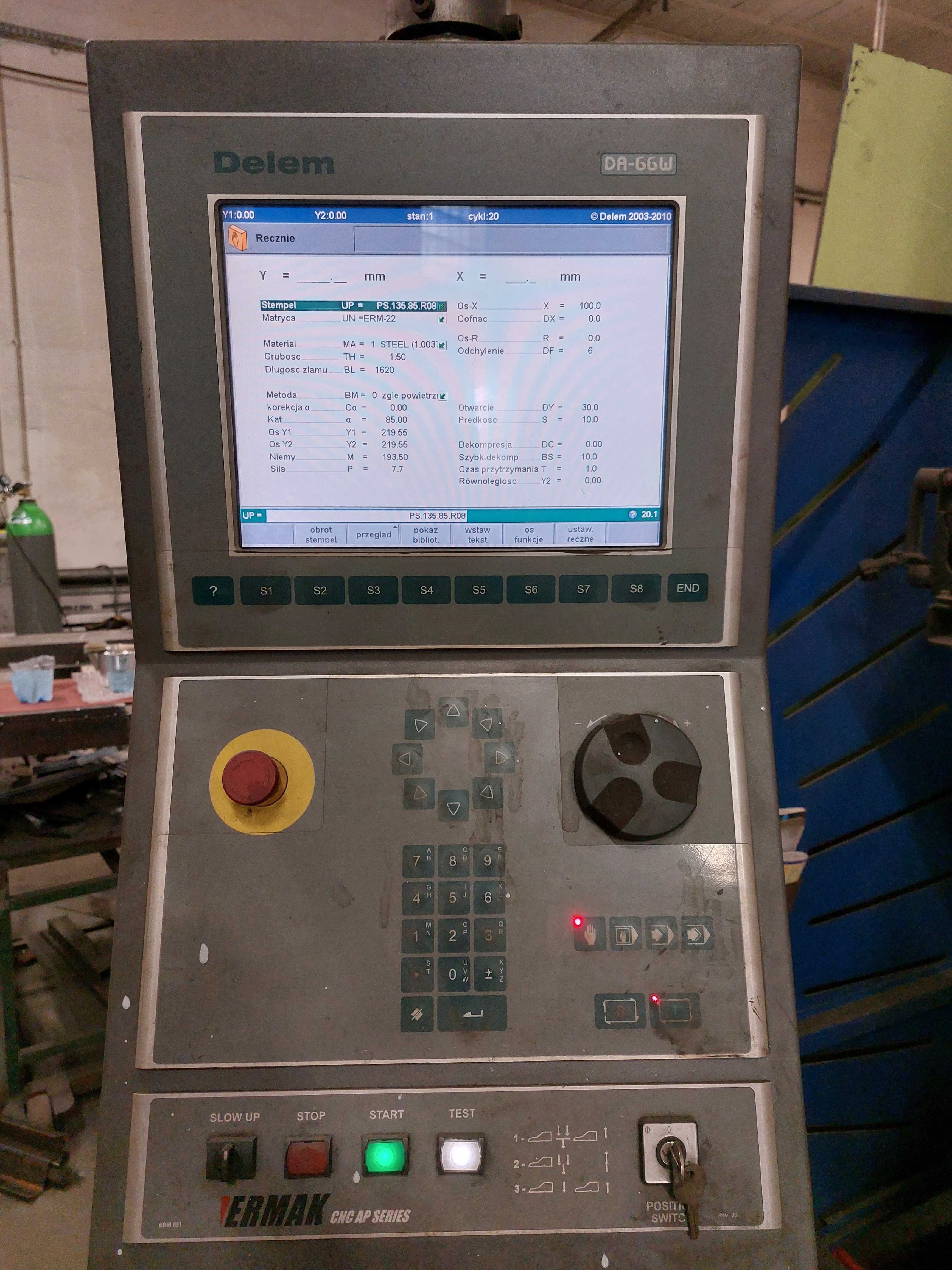 Hydrauliczna prasa krawędziowa Ermaksan CNC AP 3760 Używana