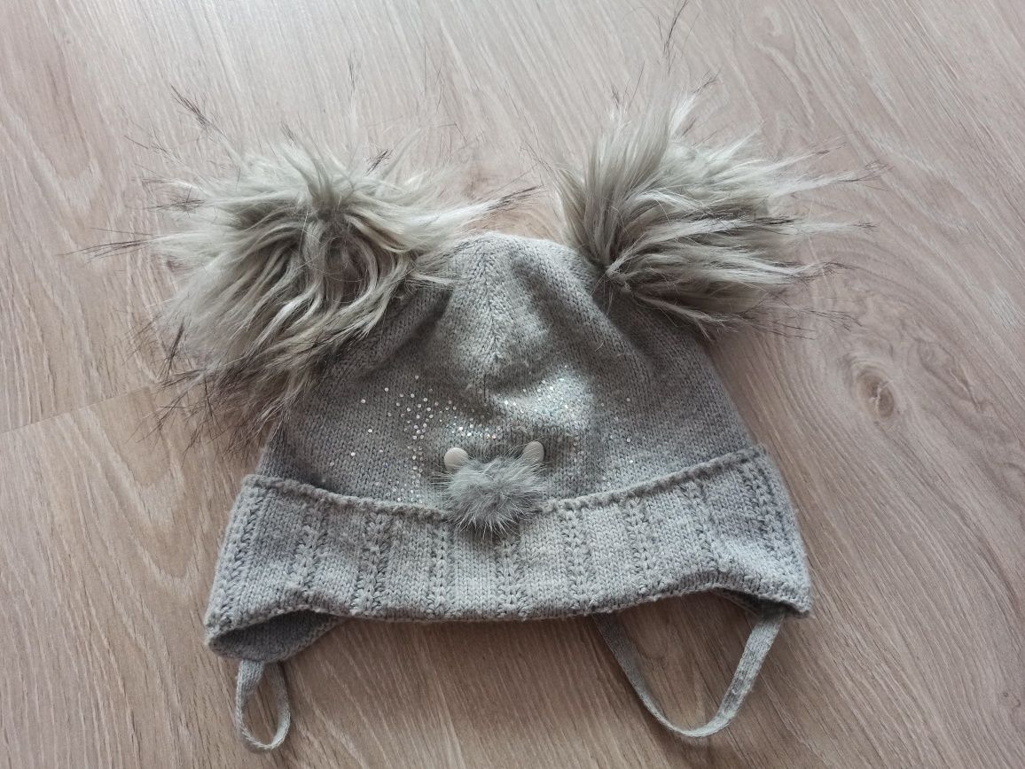 Czapka + komin zimowy 3 latka komplet