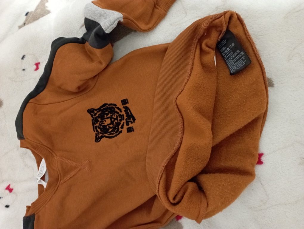 Продам реглан H and M на флісі, светр на флісі, кофта утеплена