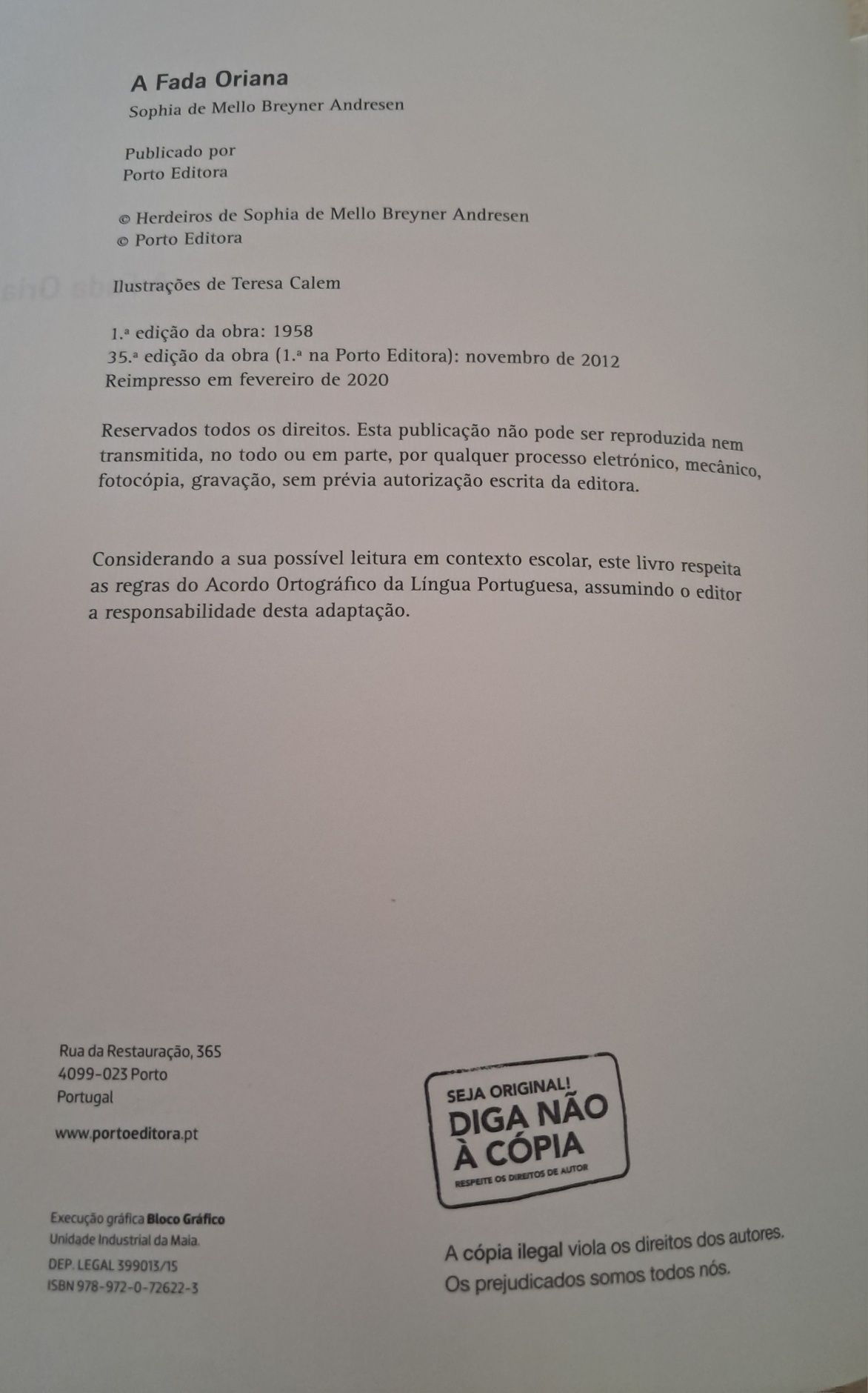 A Fada Oriana, Sophia de Mello Breyner Andresen
