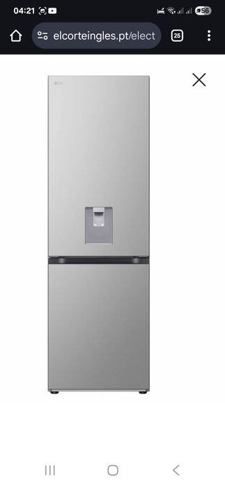 Frigorífico Combinado LG GBF3102DPY No Frost e de 186 cm - Prime Silve