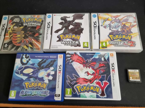 Jogos Pokemon Nintendo DS / 3DS - Platinum, White, White 2, etc