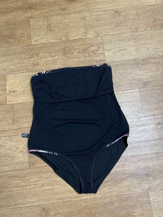 14 розмір суцільний спільний злитний купальник чорний