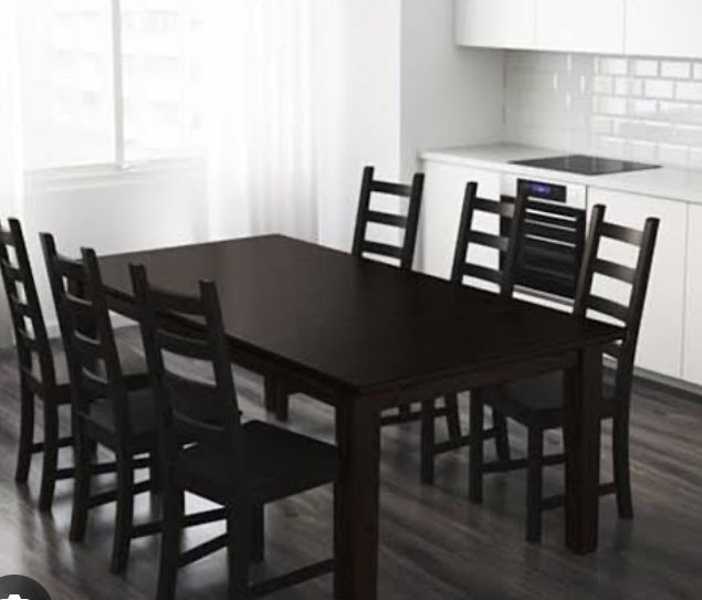 stol rozkladany czarny ikea