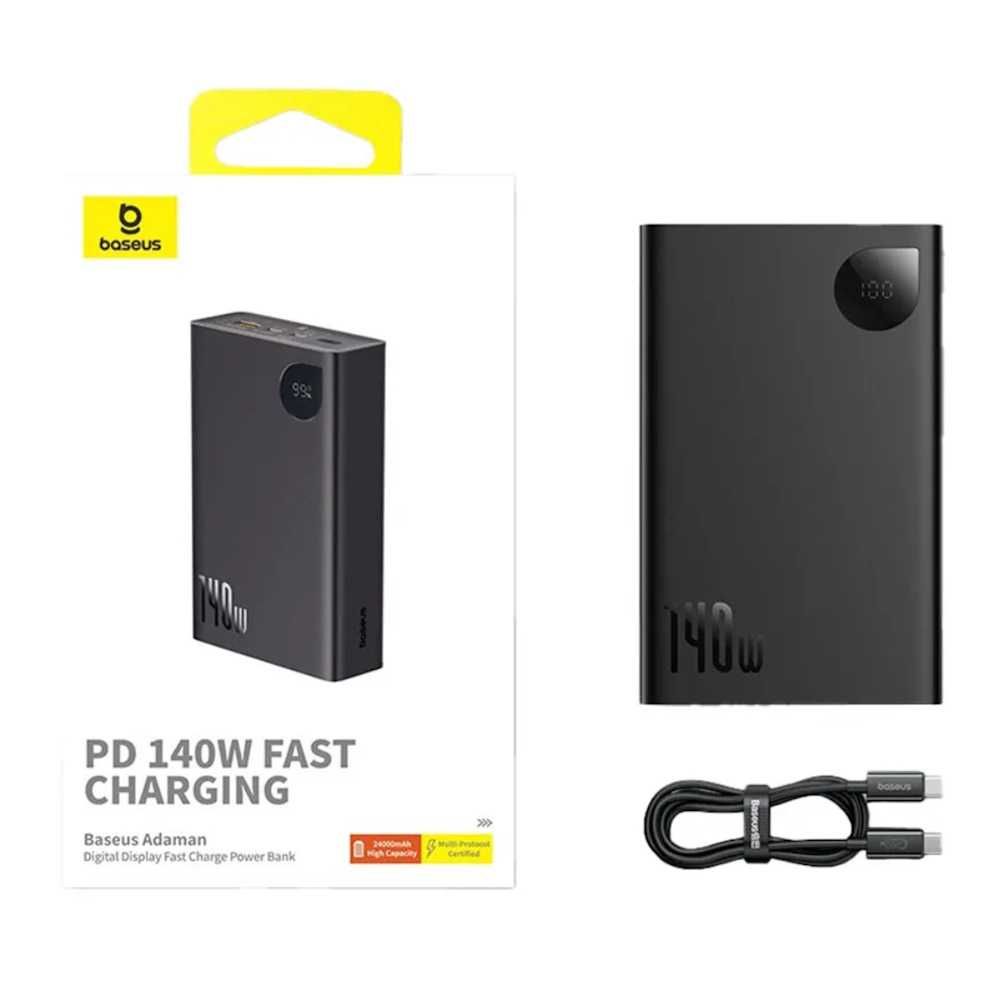 Power Bank Baseus Adaman 140W 24000mAh для ноутбука павербанк