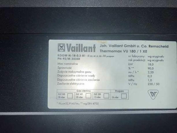 Piec gazowy-kocioł Vaillant 18 KW