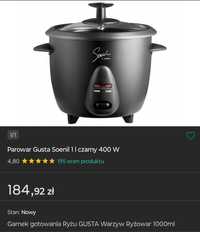 Garnek gotowania Ryżu GUSTA Warzyw Ryżowar 1000ml 400W