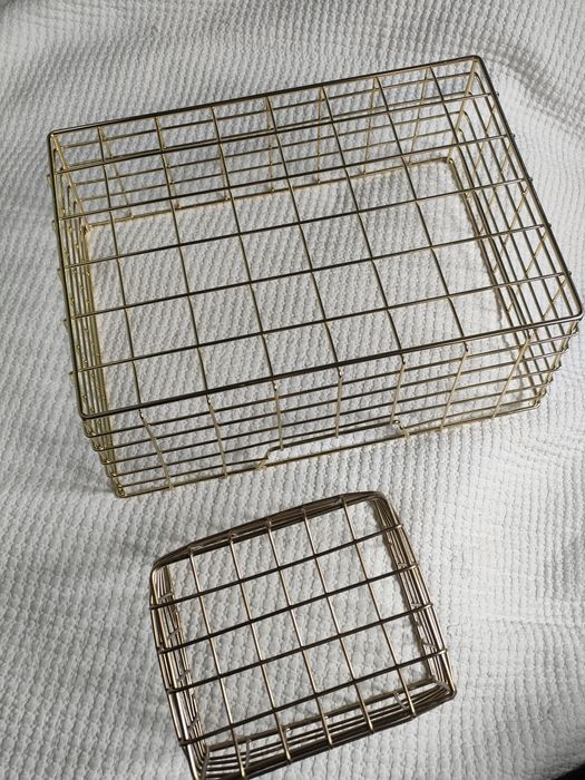 Cestos organizadores de metal de Amazon