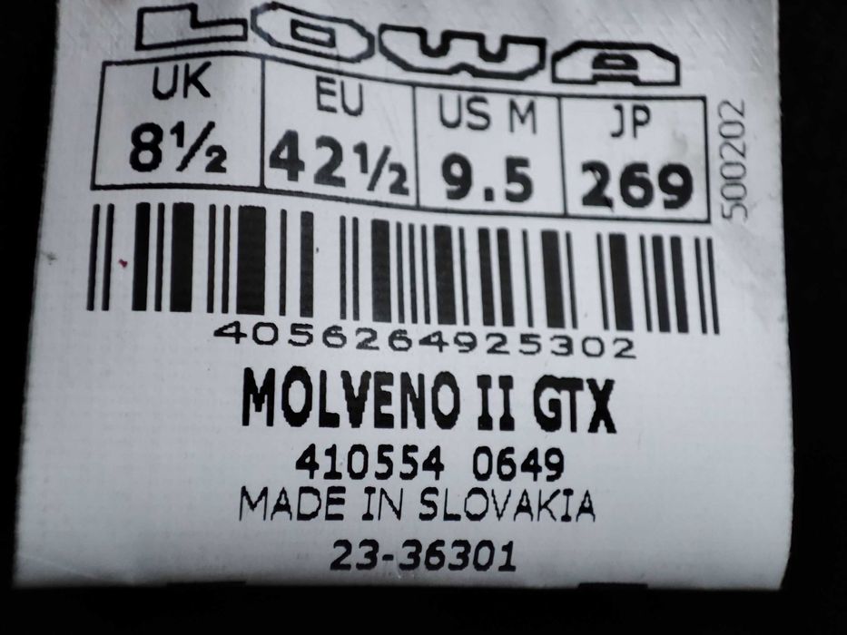 ОРИГІНАЛ 100%! Черевики Lowa Winterstiefel Molveno II  GTX 410554-0649
