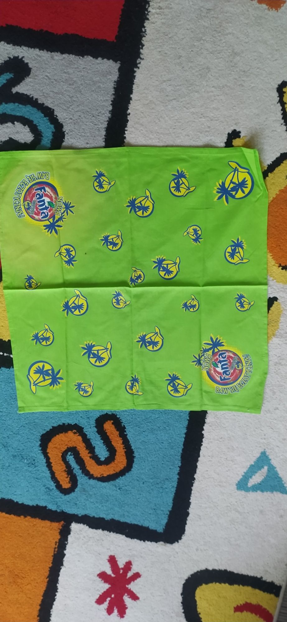 Chusta bandana z logo Fanta