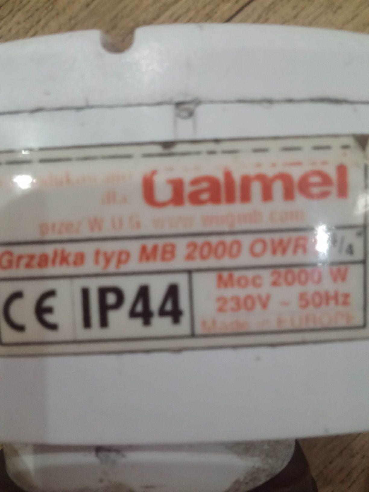 Grzałka Galmet typ MB 2000