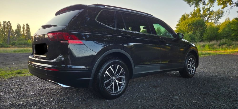 OKAZJA! CZARNA PERŁA! 7-osobowy VW Tiguan, białe skóry, 2019