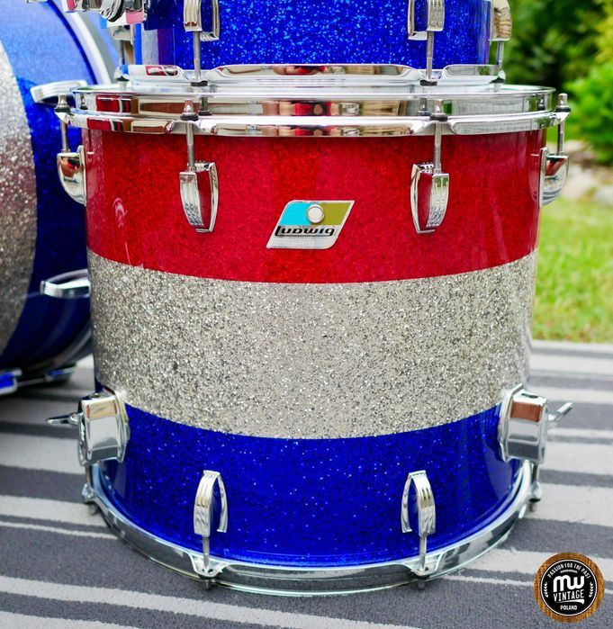 Perkusja Ludwig Super Classic 3-ply 20", 12", 16" Bicentennial  70s ‼️