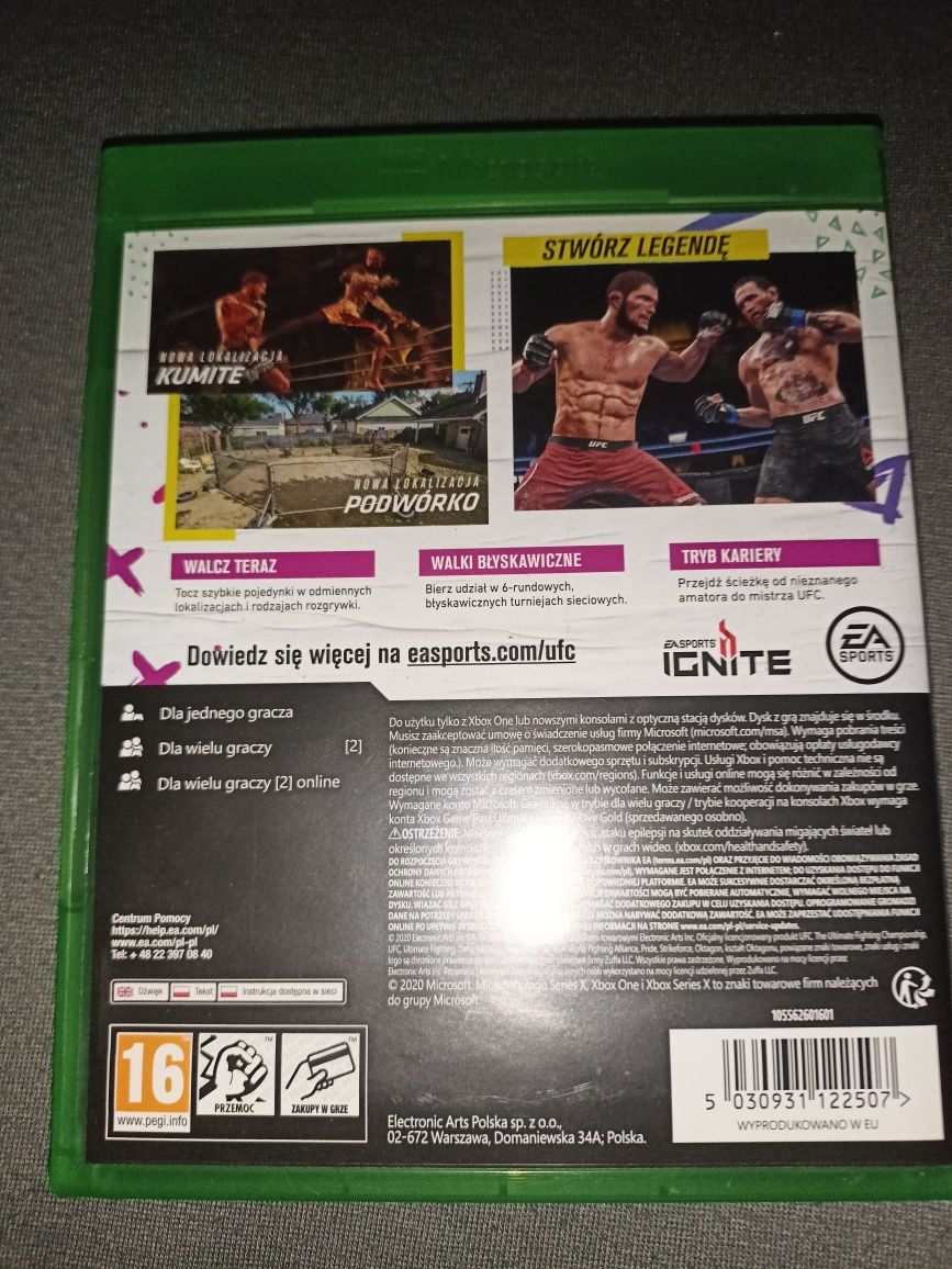 UFC 4 gra na Xbox one s