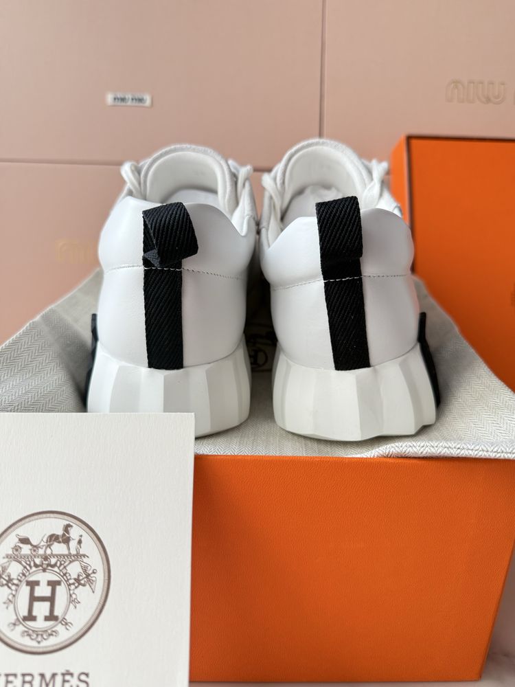 Sneakersy H.e.r.m.e.s. Bouncing White