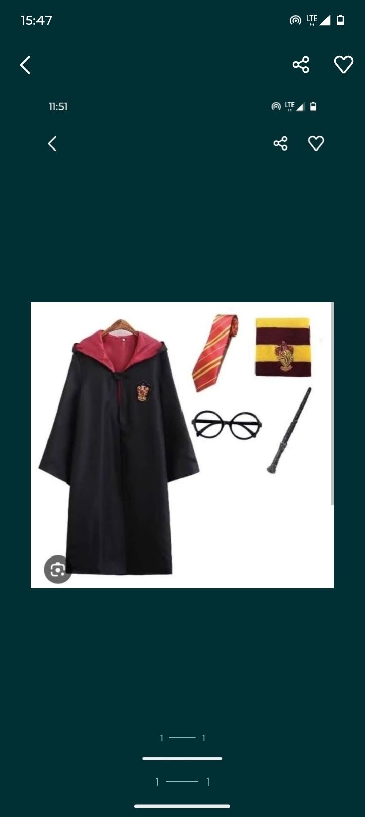 Strój karnawałowy Harry Potter 125 cm