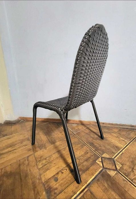 Стілець зі штучного ротангу для дому/балкону/саду/тераси/бесідки