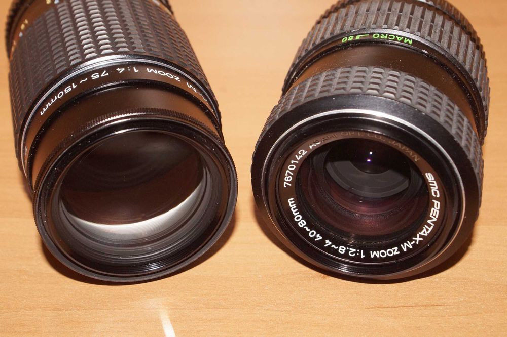 Pentax-M 40-80 f/2.8-4 ta 75-150 f/4 = Lot
