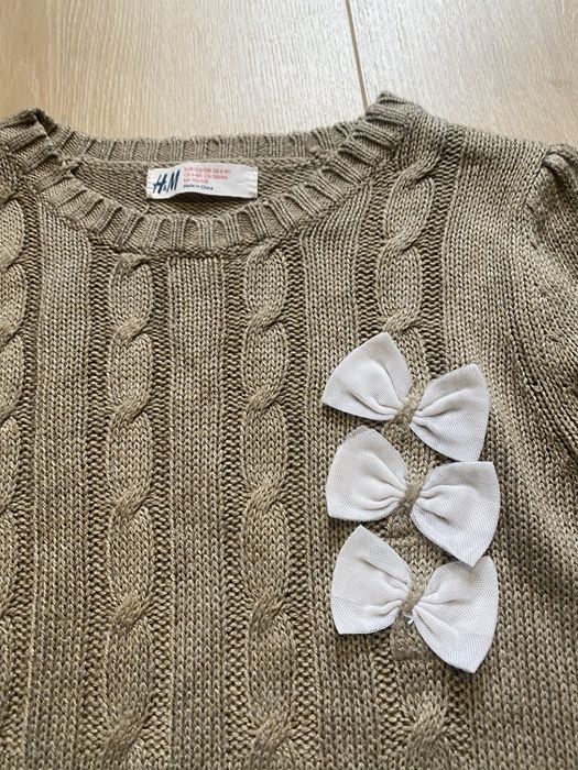 Sukienka sweterkowa H&M 128