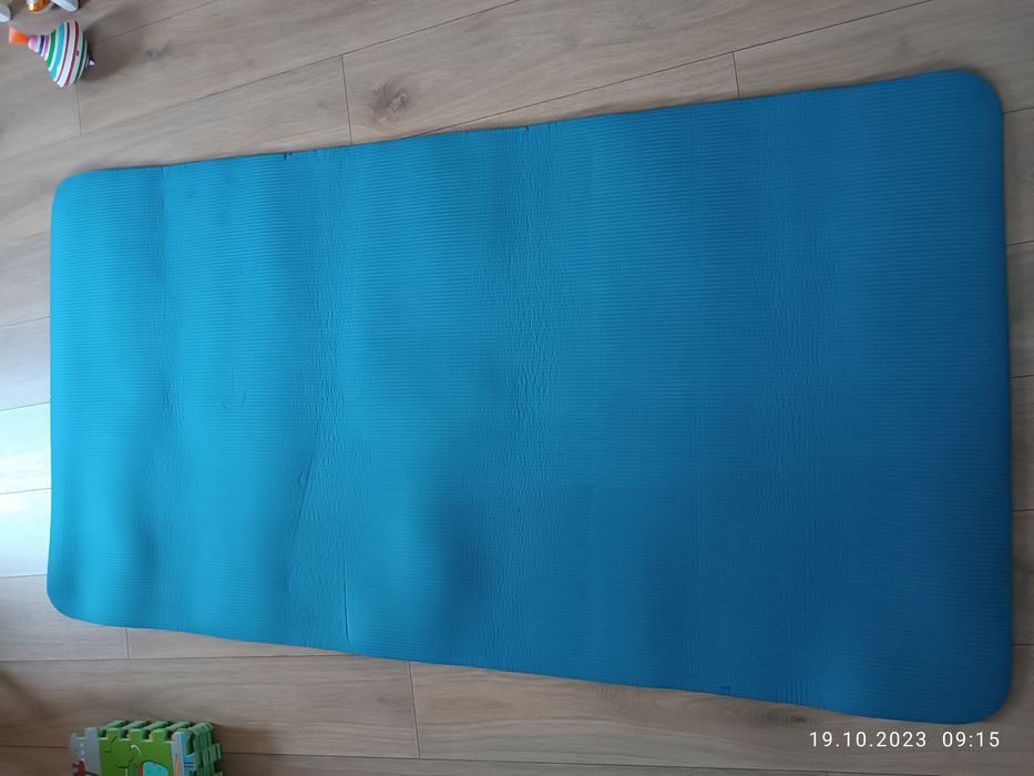 Mata do jogi Deluxe błękit 100x180