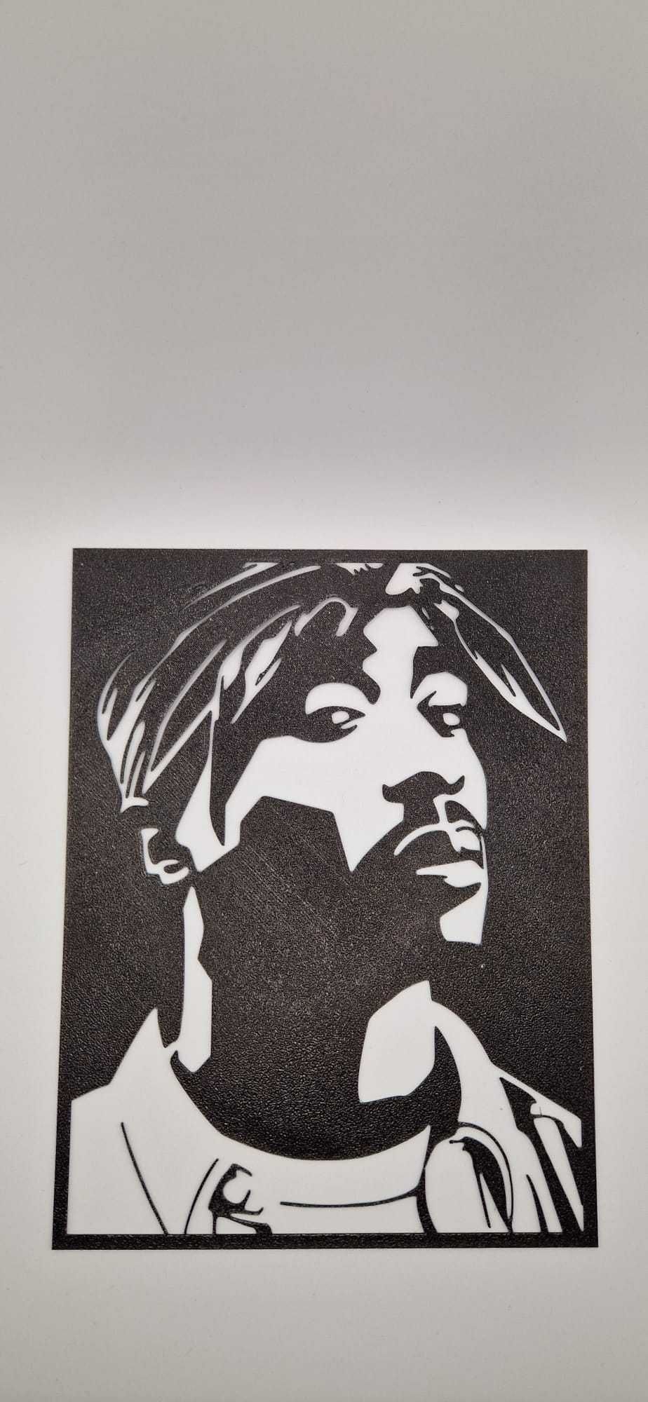 Decoração Tupac impresso 3d