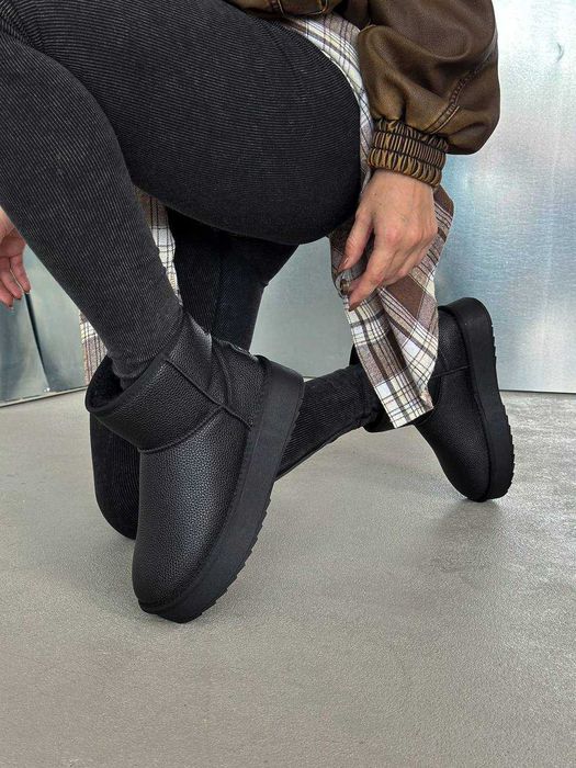 Жіночі зимові уггі [36-41] натуральна шкіра, хутро | тепле взуття