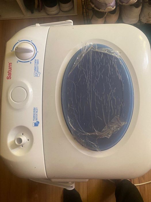 Нова пральна машина напівавтомат, нова з невеликим зовнішнім недоліком