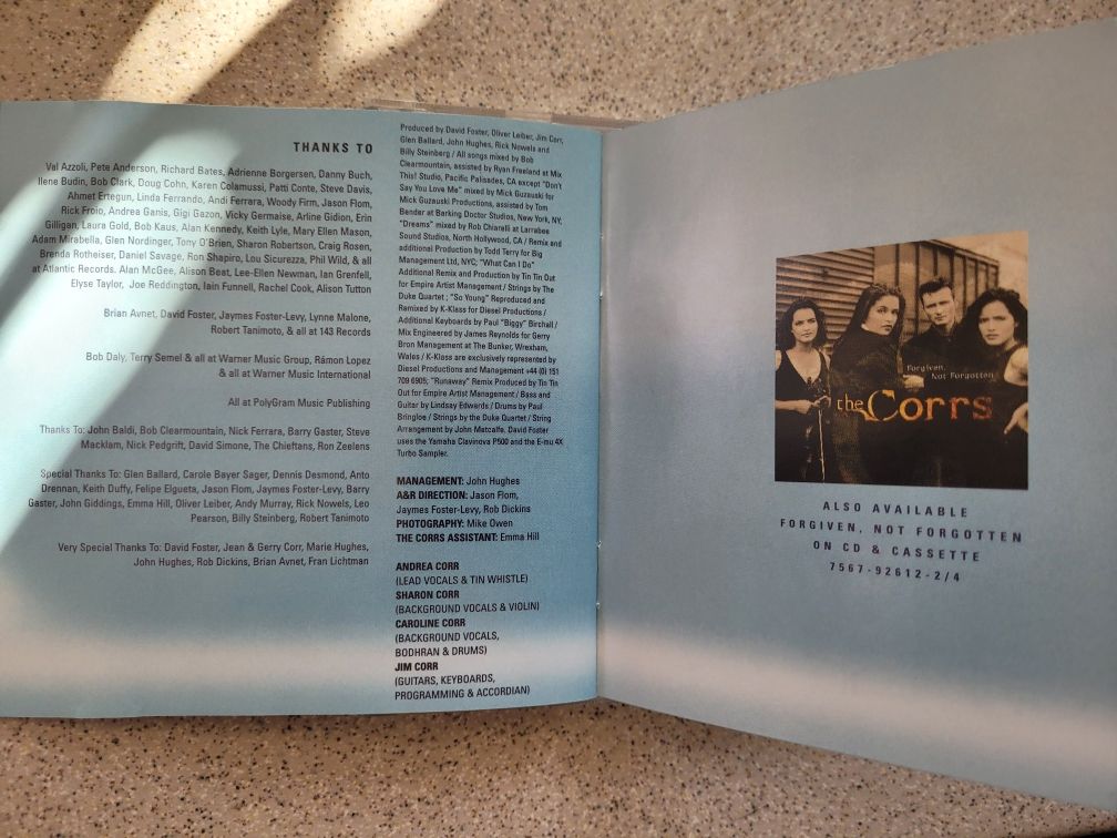 CD The Corrs Talk on Corners spec.edit. 1998 Atlantic