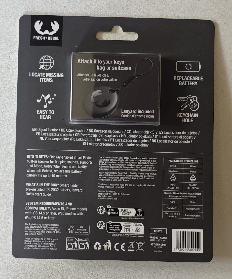 Lokalizator Smart Finder Fresh ’n Rebel Action Apple Find My iPhone
