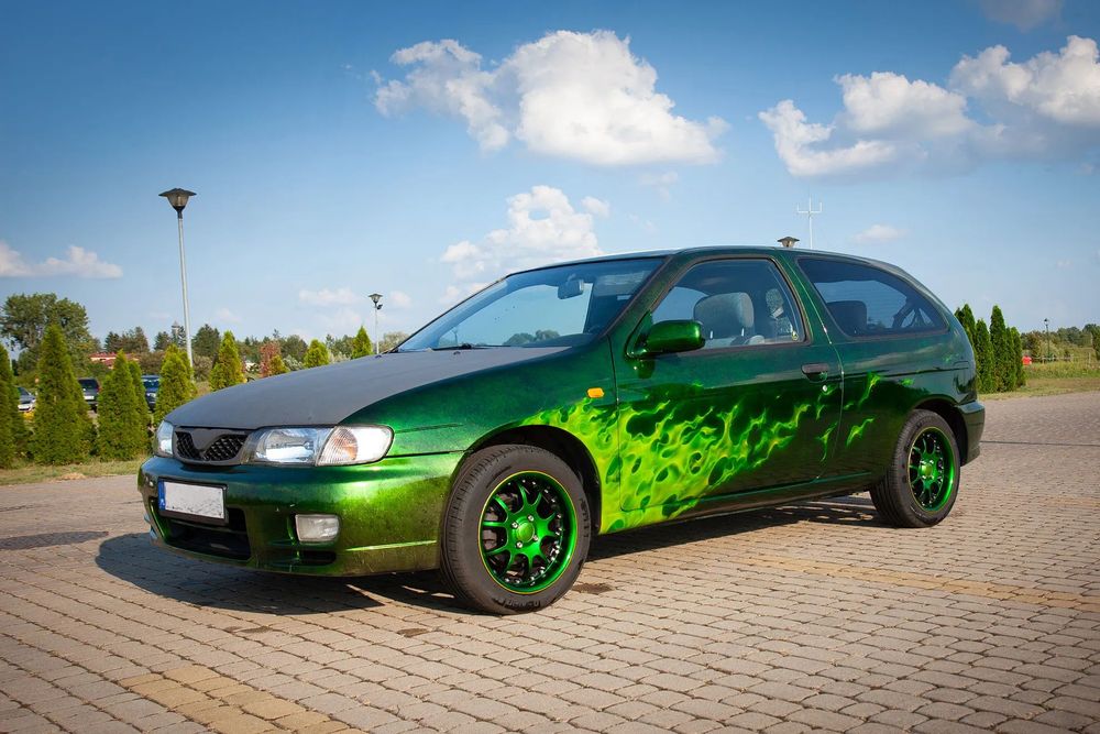 Nissan Almera Nissan Almera n15 Tuning Aerografia Airbrush Candy Swap Car audio