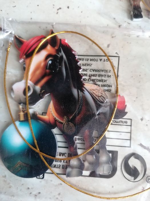 Zawieszki akrylowe świąteczne koniki