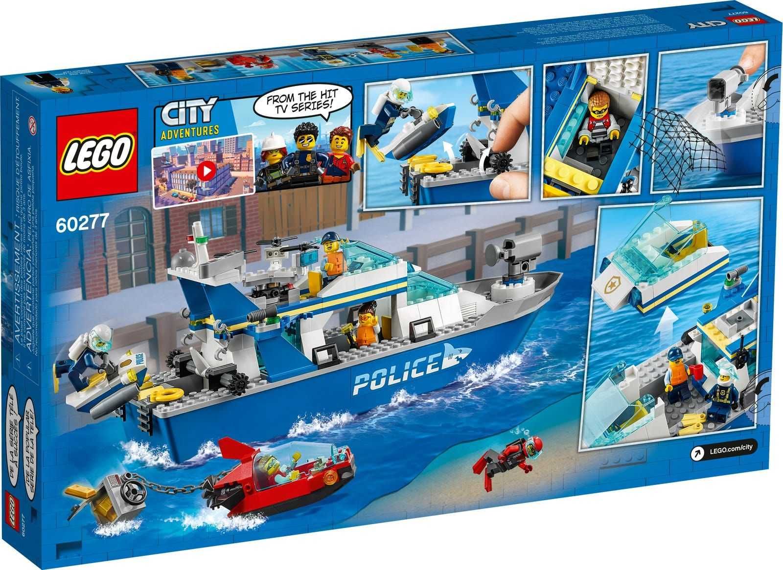 LEGO 60277 City - Policyjna łódź patrolowa Nowy MISB