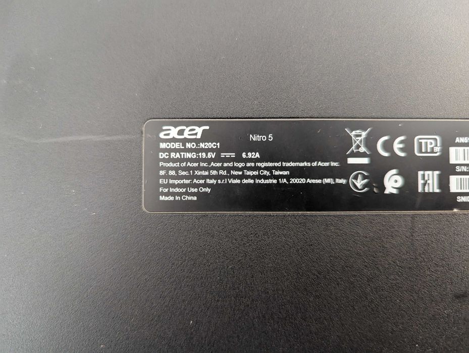 acer nitro 5 na częsci