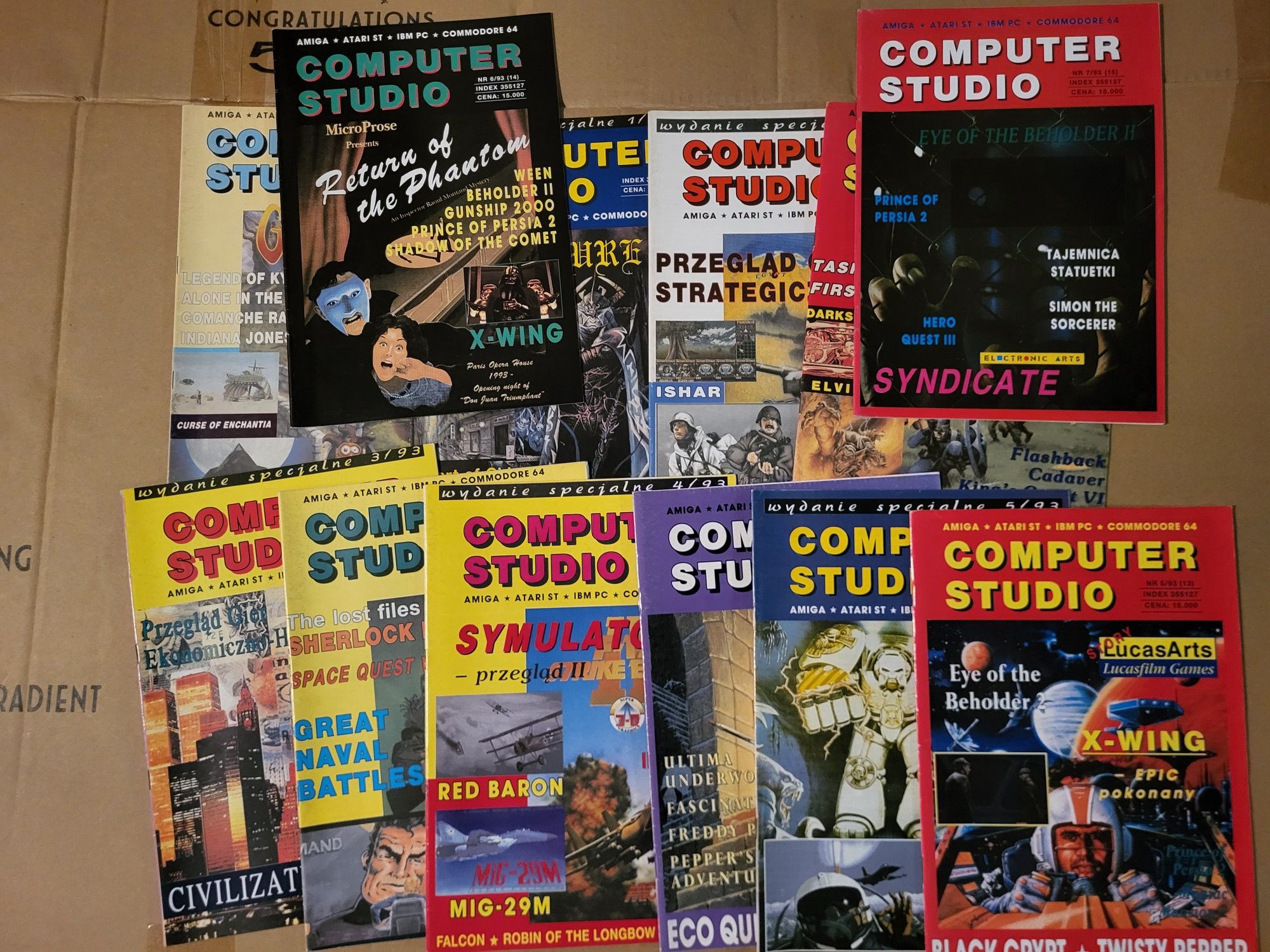 36 magazynów Computer Studio retro lata 90te unikat