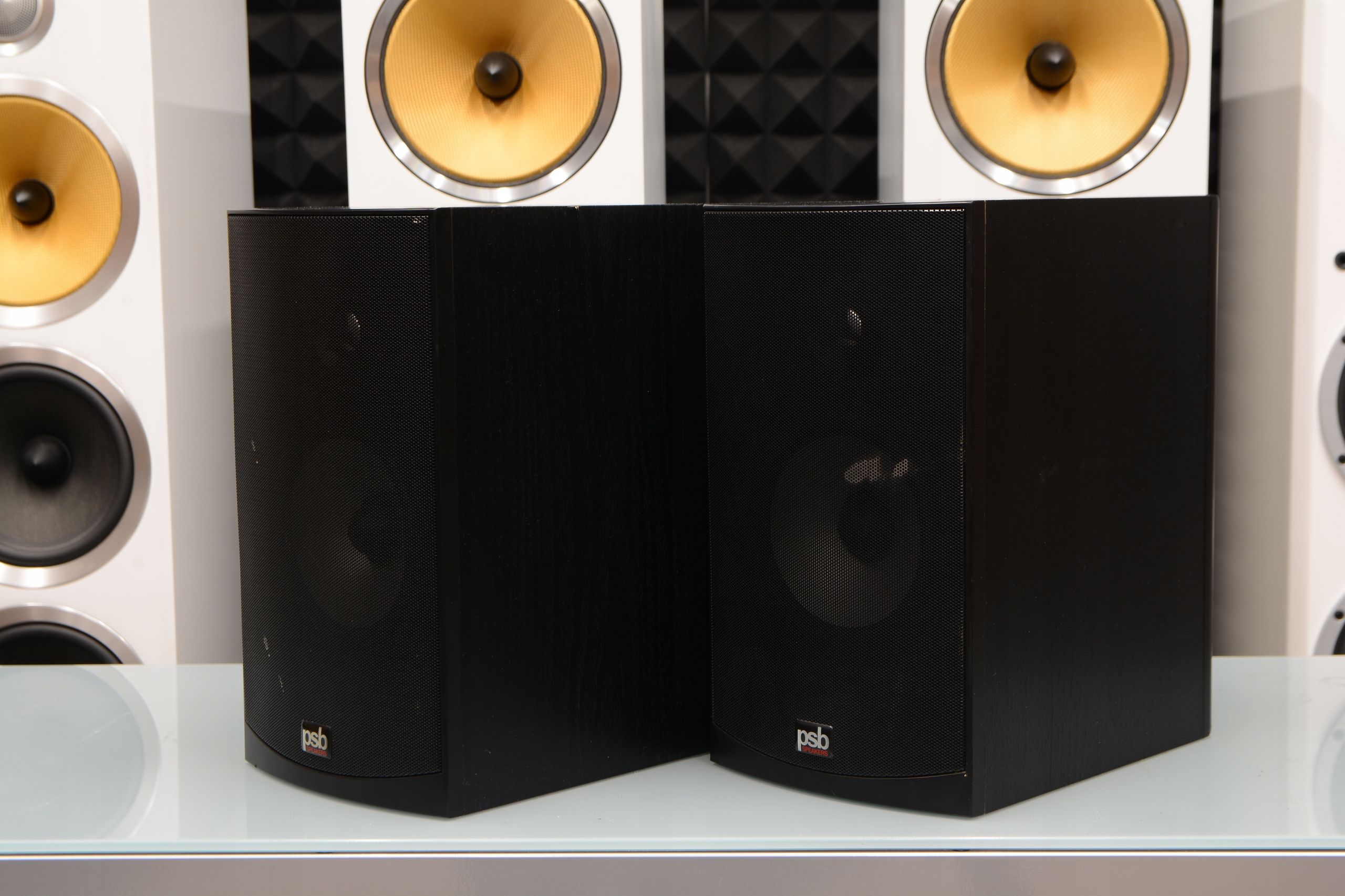 Kanadyjskie kolumny podstawkowe głośniki Monitory stereo PSB Alpha B