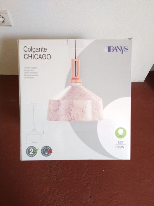 Candeeiro de teto "Colgante Chicago", em metal