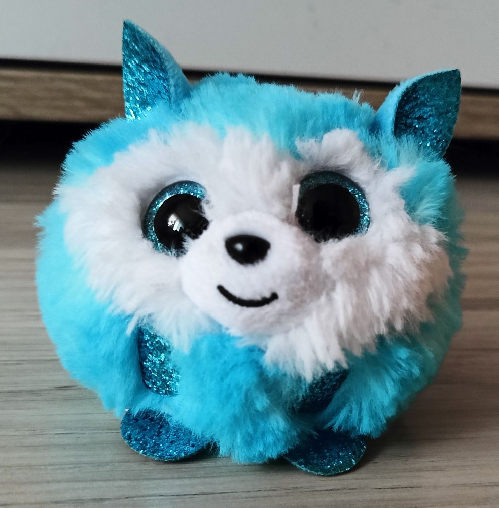 TY Beanie Balls Puffies  niebieski piesek Husky Prince maskotka 8cm