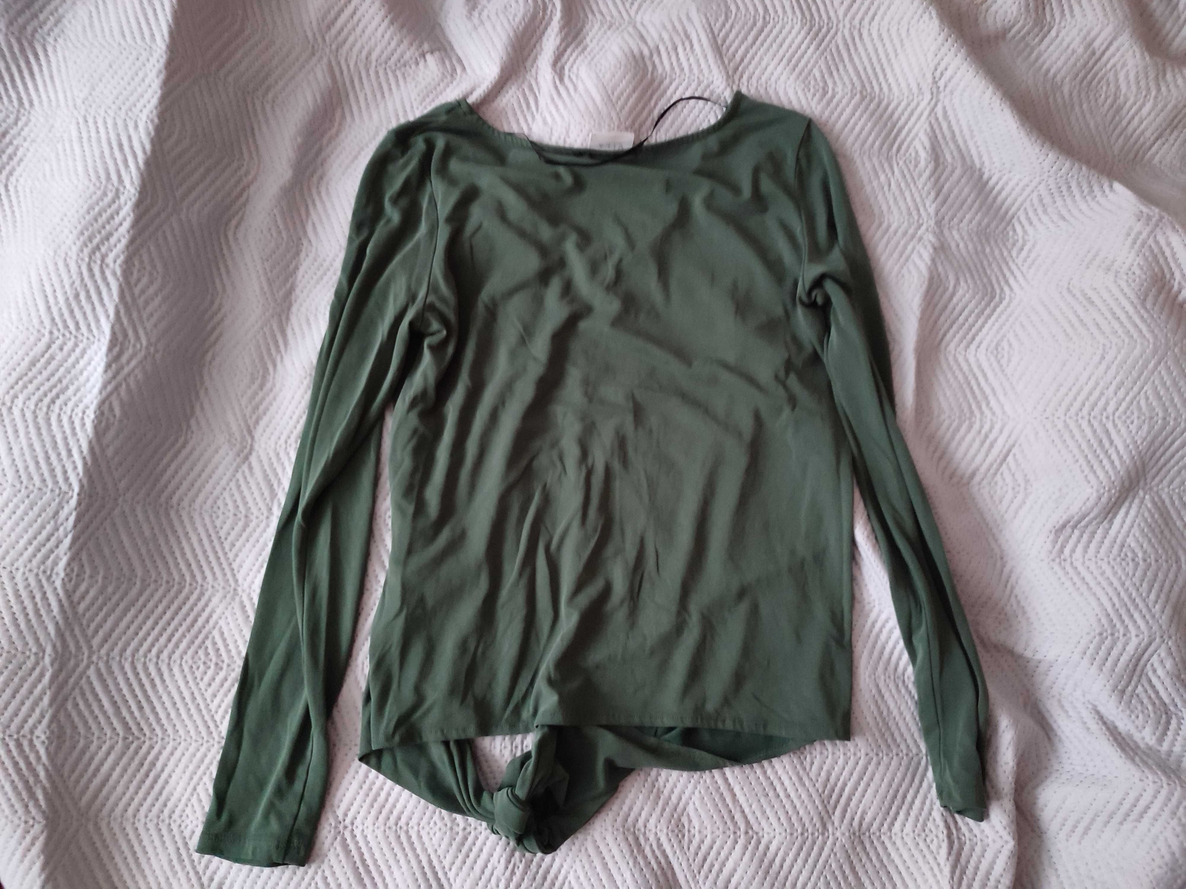 блузка зелёная m