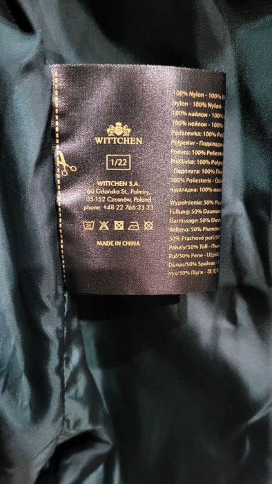 Płaszcz damski puchowy wittchen rozm.S