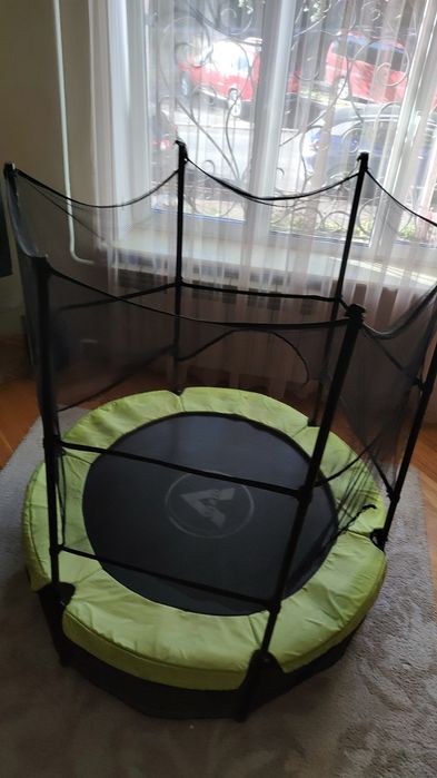 Батут Atleto 140 см з захистом і сіткою