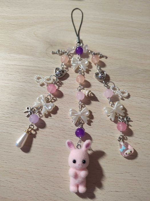 brelok  z królikiem