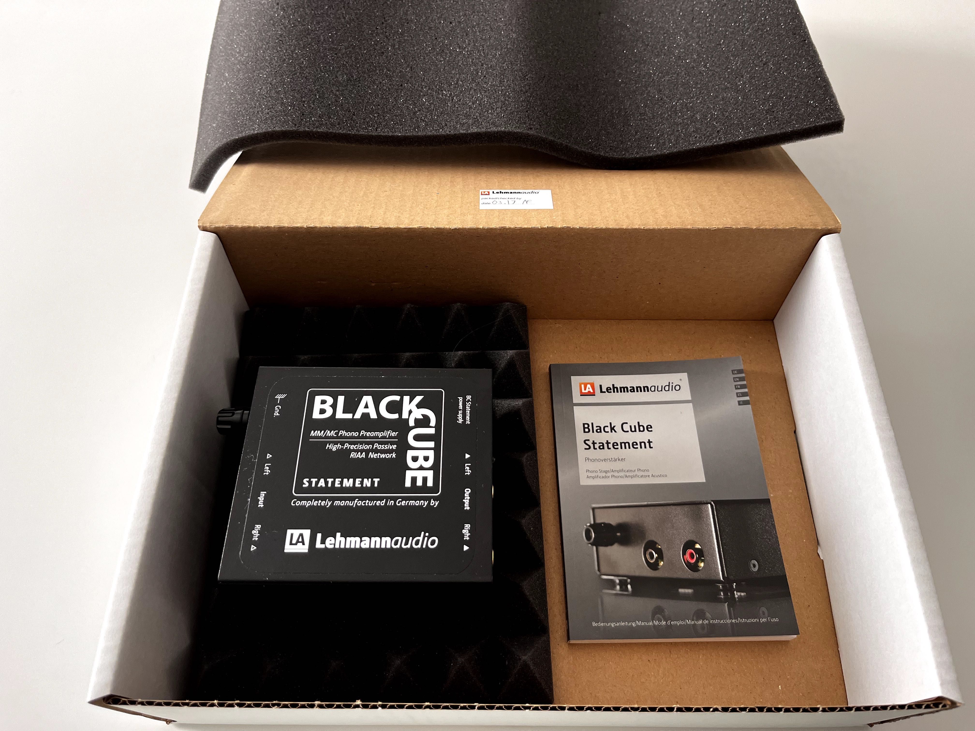 Amplificador phono Lehmann audio Black Cube Statement/Vinil/gira disco