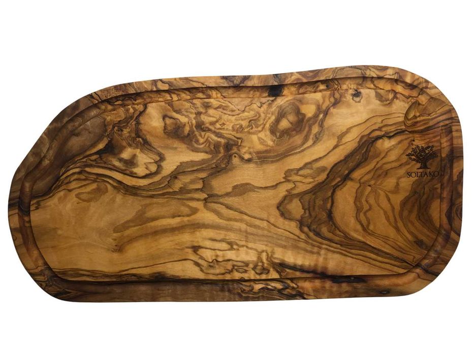 SOL59 Rustykalna Drewniana Deska Do Krojenia Z Drewna Oliwnego 35x18