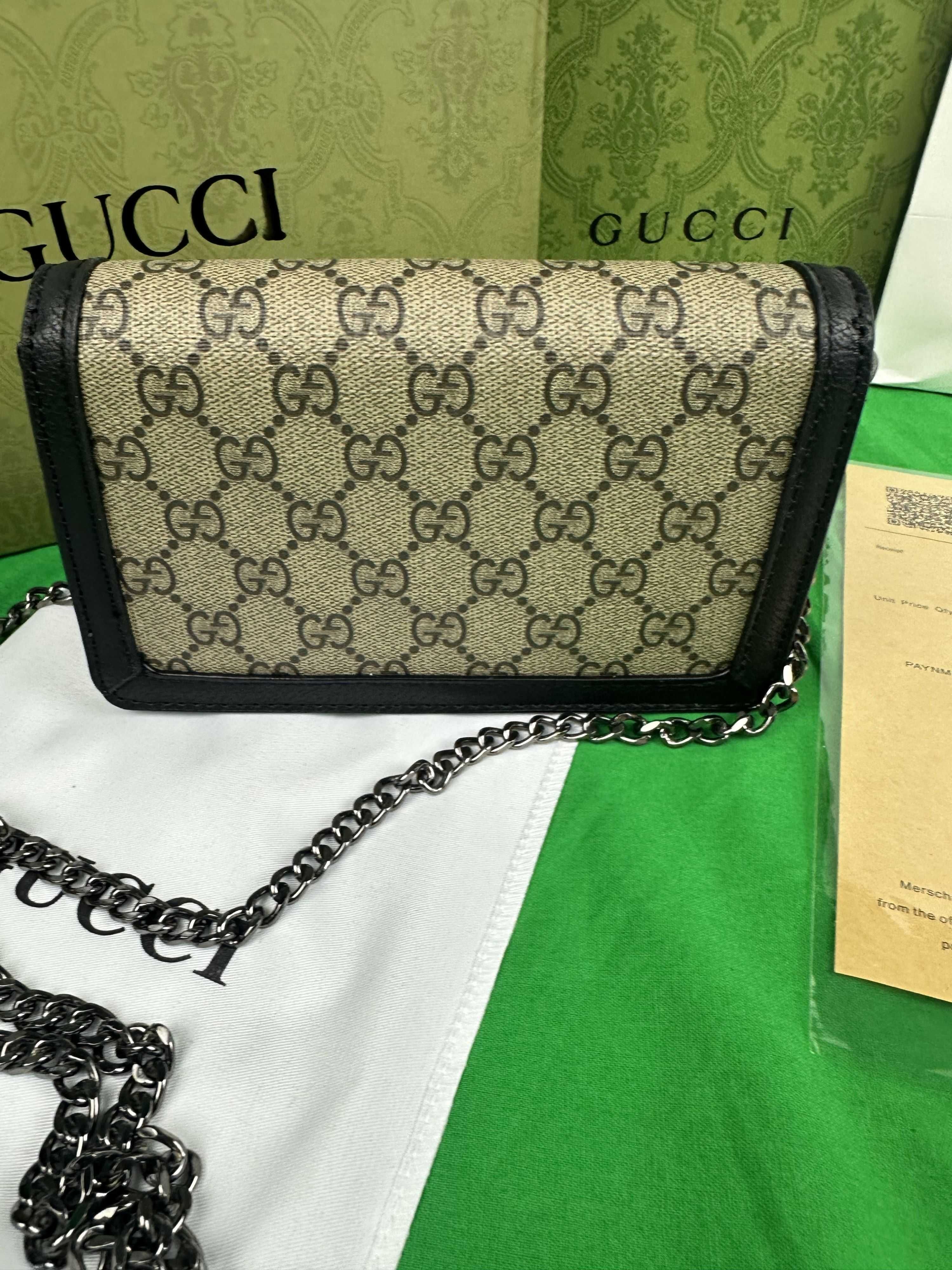 Komplet Gucci Torebka damska monogram pelne logowanie kuferek