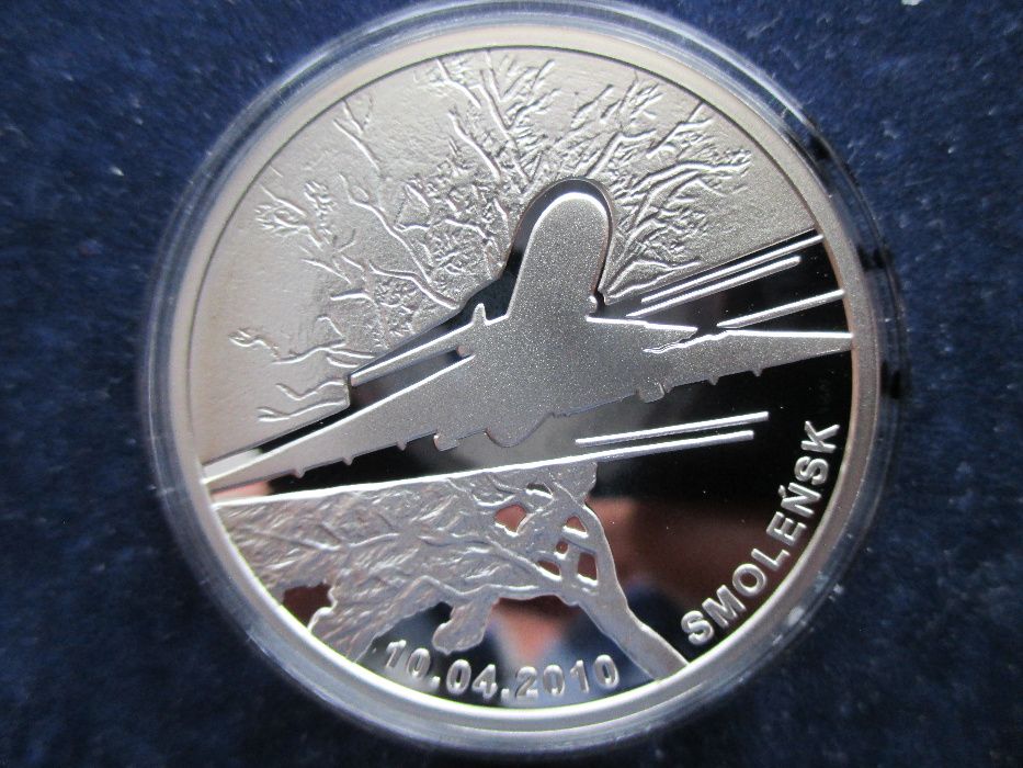 Srebrna moneta 20 zł z 2011 r. Smoleńsk.