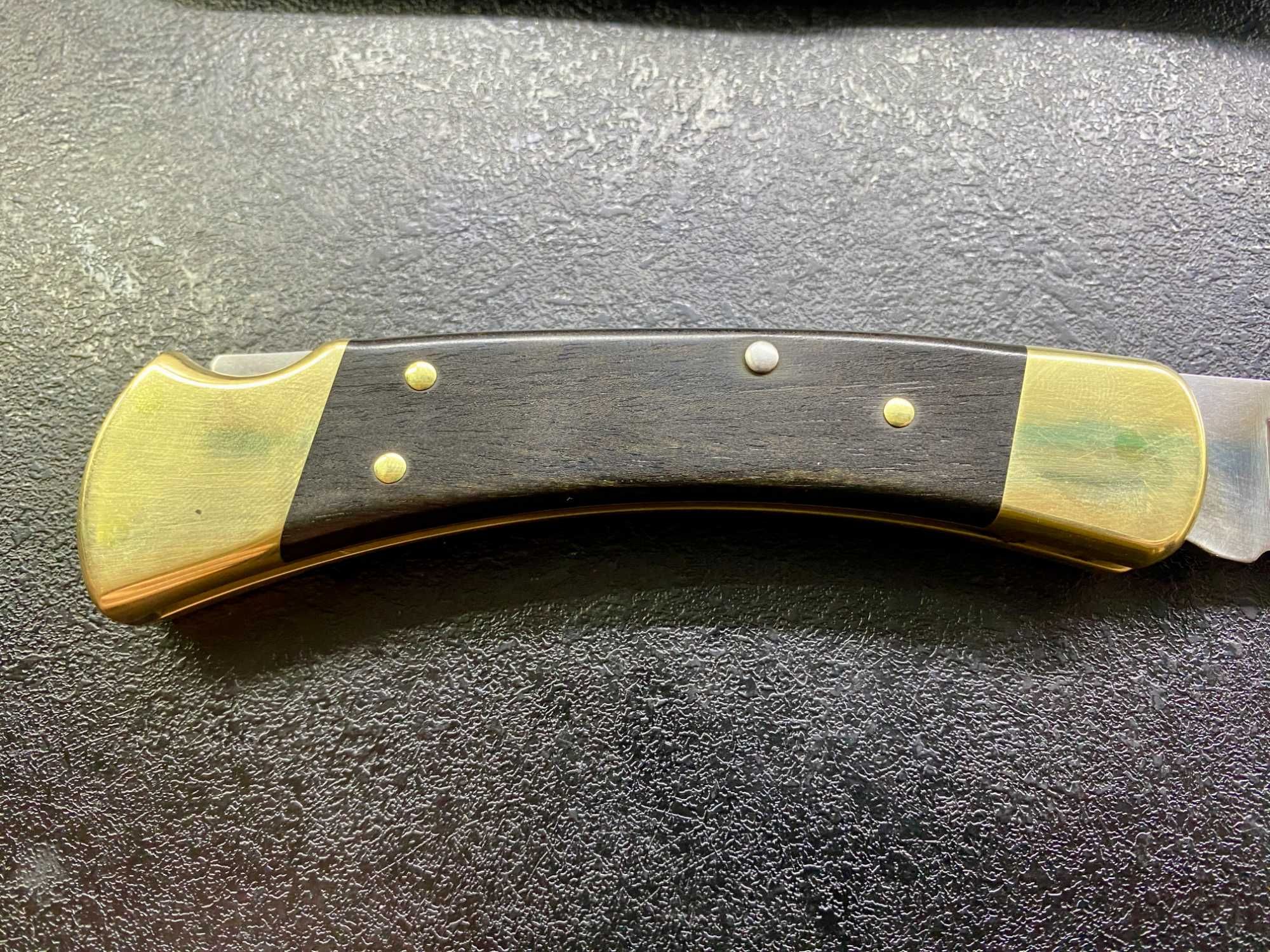 Buck 110, 420HC, шкіряний/нейлоновий чохол. Оригінал, США