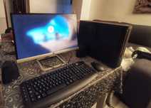 Computador desktop HP (Torre, Monitor, Colunas e Teclado)