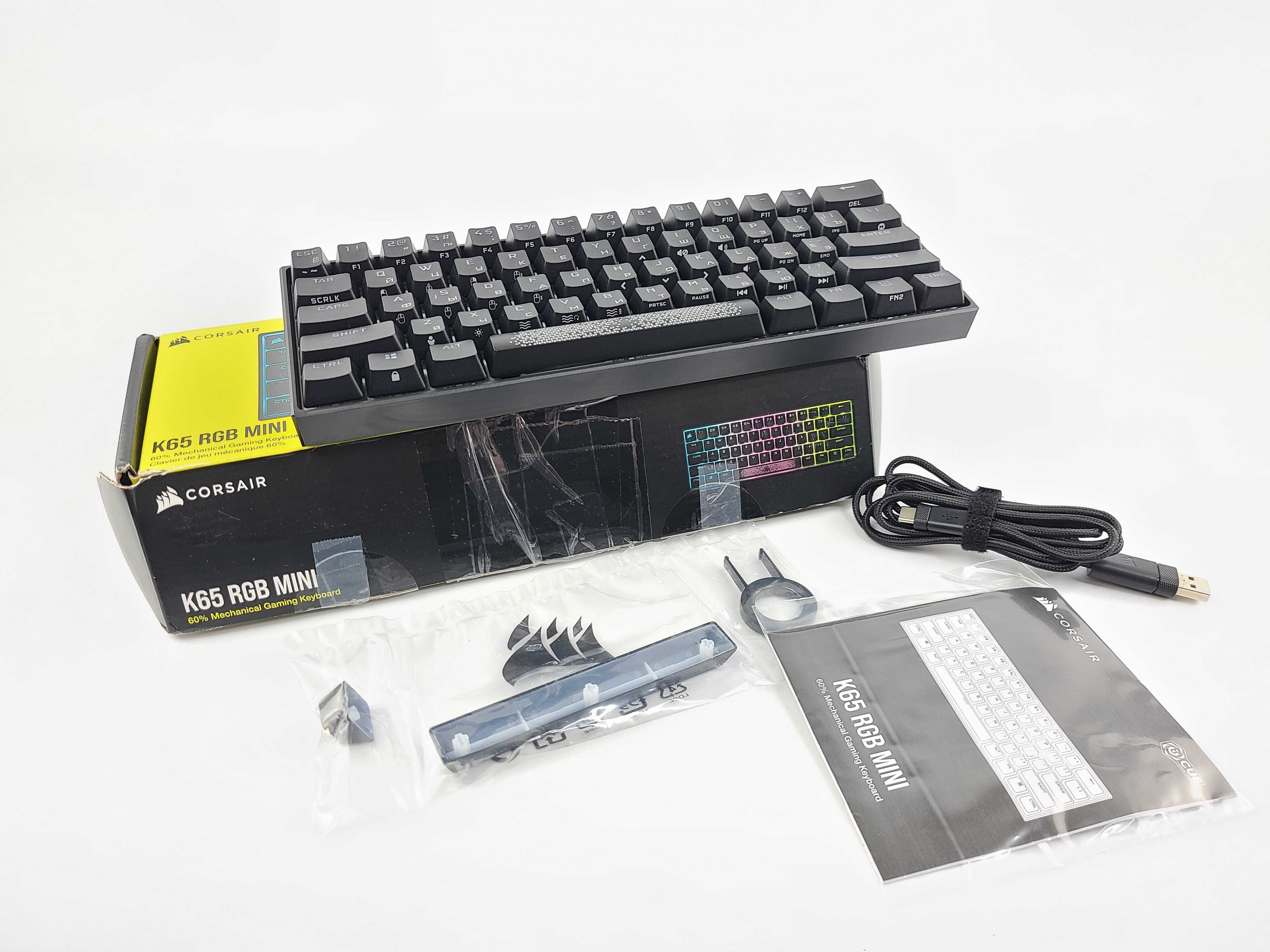 Клавіатура механічна Corsair K65 RGB Mini