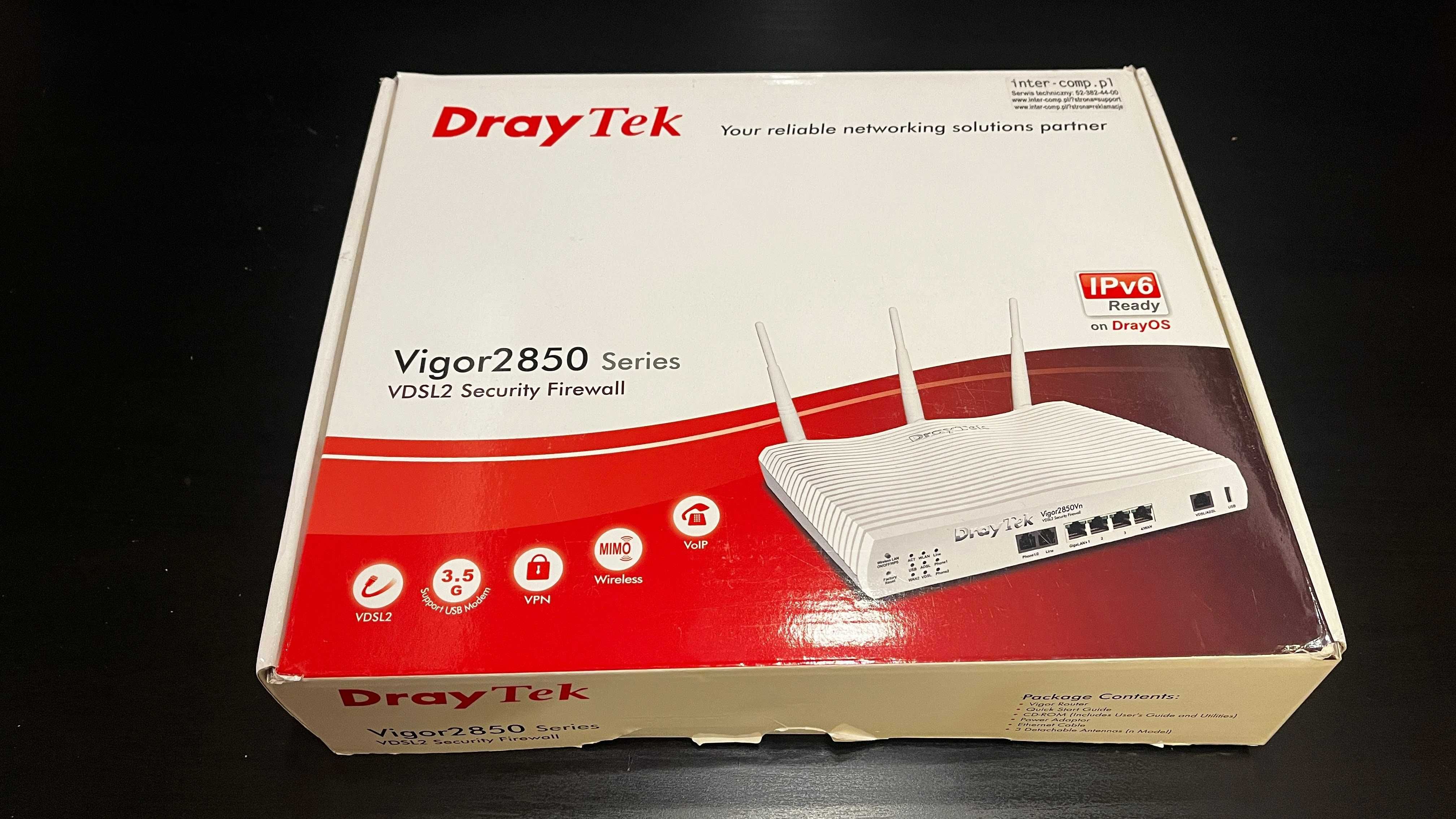 Router z firewallem DrayTek Vigor 2850 - w doskonałym stanie