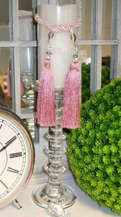 Upinacz sznur piękna ozdoba świecy firanki klamki dekoruj dom